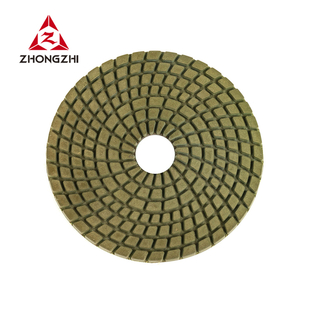 Disque de ponçage Flexible disque de meulage résine Bond sec diamant tampon de polissage pour granit marbre pierre Quartz